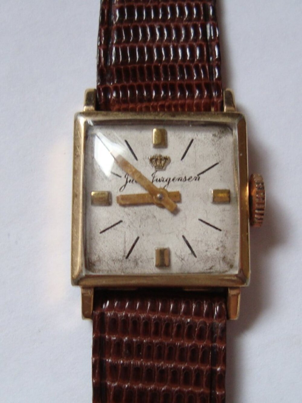 VINTAGE LADY WIND UP JULES JURGENSEN,RTUN GREAT